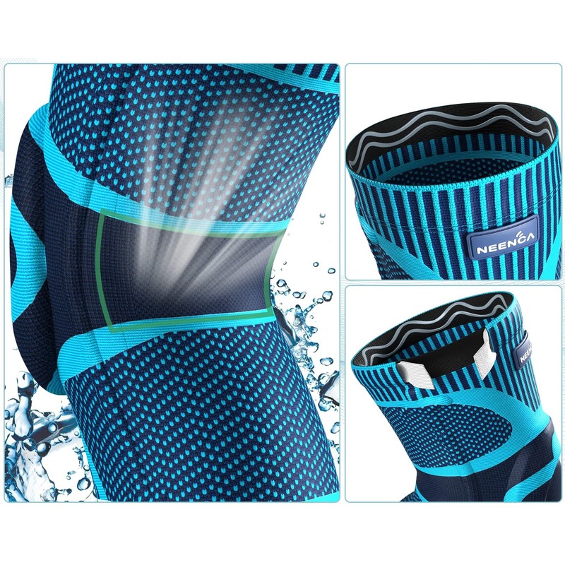 NEENCA Knee Supporter, Meniscus, For Sports, Running, Golf, Tennis, Badminton,