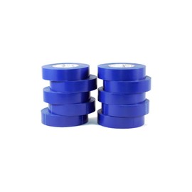 GGR Supplies T.R.U. EL-766AW Blue General Purpose Electrical Tape 3/4" (W) x 66' (L) UL/CSA Listed core. Utility Vinyl Synthetic Rubber Electrical Tape (10 Pack)
