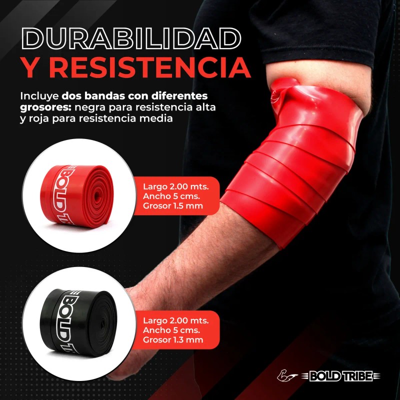 Set 2 Floss Bands Bandas De Compresión Movilidad Bold Tribe