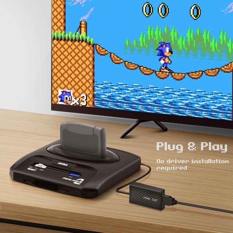 TNP for Sega Genesis HDMI Cable Converter Adapter Link Wire