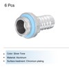 sourcing map Hose Barb G1/4 x 10mm Thread Male Aluminium