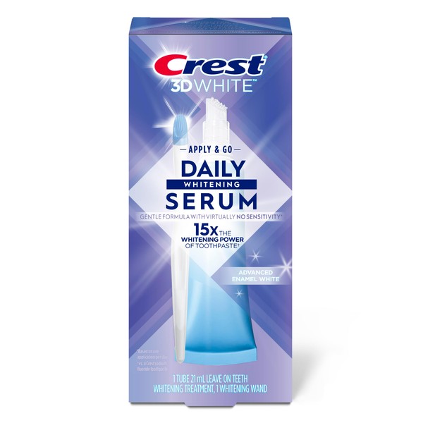Crest Crest 3DWhite Daily Whitening Serum Advanced Enamel White, Leave-on