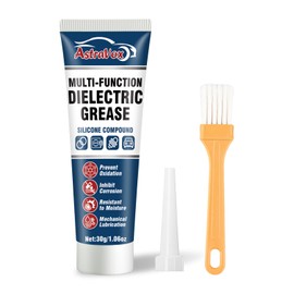AstraVox Silicone Dielectric Grease for Electrical Connectors Automotive, Dialectric Grease with a Brush, Spark Plug, O Rings, Marine Waterproof & Heat-Resistant & Insulating 1oz (1pcs)