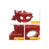 2 Antifaz Fiesta Mascaras Halloween Pareja Carnaval Cosplay