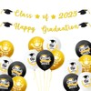 Graduation Decorations Set with Calss of 2025 Banner with 15