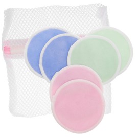 TOVINANNA 7pcs Velvet Bamboo Fiber Makeup Remover Pads Cleansing Makeup Remover Gentle Skin Makeup Remover Sponge Makeup Wipes Cotton Pads Demaquillants Cotton Makeup Remover Pads