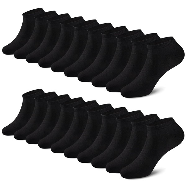 SockWaddles 10 Pairs of Trainer Socks Men Women Cotton Breathable
