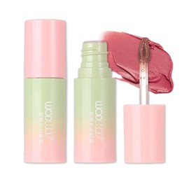 Wirwody マットリップティント 高発色 保湿 落ちにくい リップティント ふんわり質感 ソフトブラシ 6色 ナチュラルカラー マット長持ち防水グロス #5ローズピンク