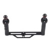 Dual Handle Aluminium Tray Stabilizer Rig Diving Underwater Camera Housings