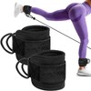 EVO Fitness PAIR Ankle Straps For Cable machines, Padded Cable