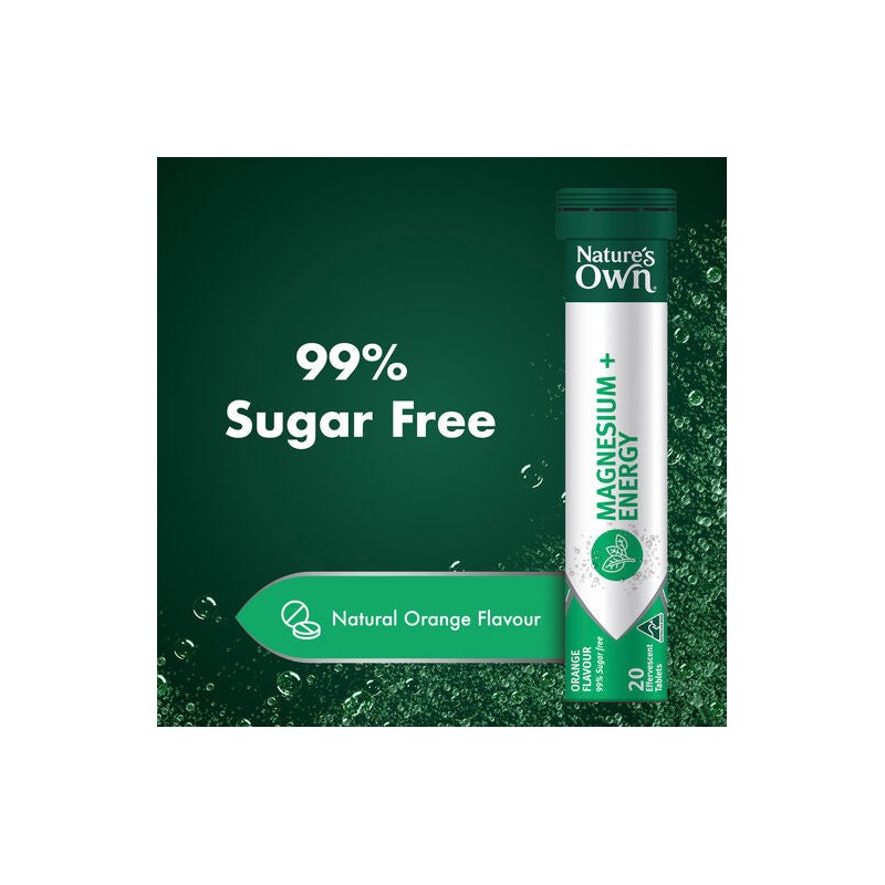 Nature's Own Magnesium + Energy Effervescent 20 Tablets