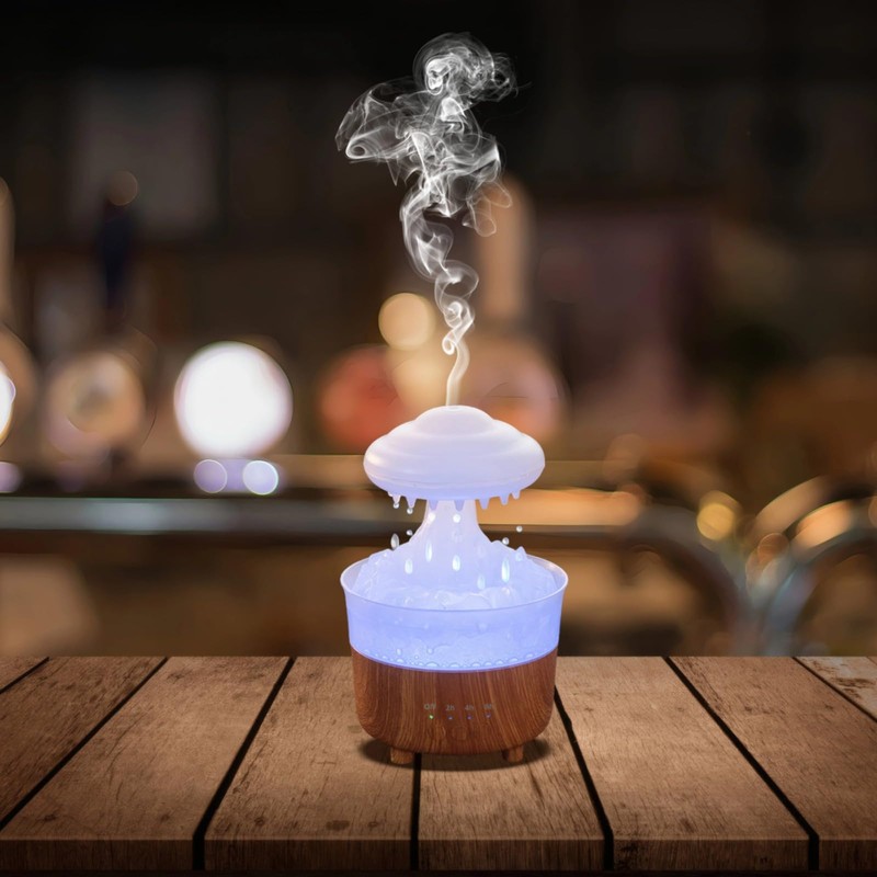 Rain Cloud Humidifier with Water Drip Effect, Ultrasonic Aroma Essential