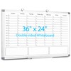 ONAVIA White Board Dry Erase Calendar for wall, Magnetic Weekly