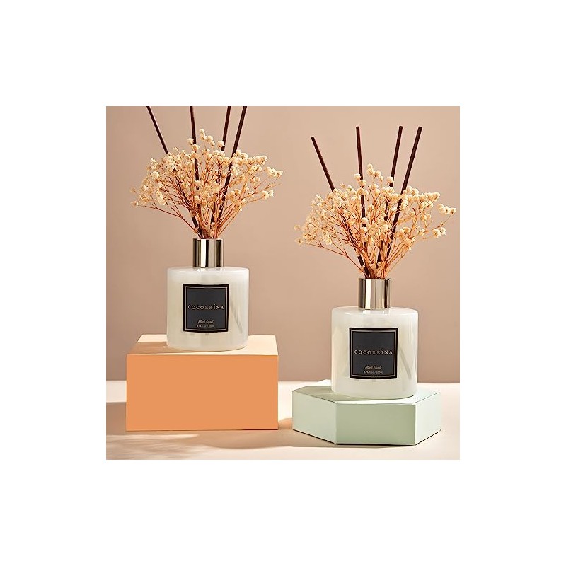 Cocorrína Premium Reed Diffuser Set with Preserved Baby's Breath &