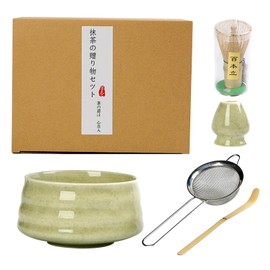 Matcha Making Kit, Handheld Matcha Starter Kit, Comfortable Use Japanese Tea Making Aid Set for Dormitory Home Apartment Kitchen