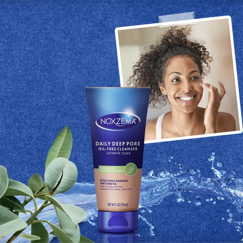Noxzema Daily Face Wash, Oil-Free Deep Pore Cleanser 2-Pack –