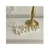 Chunky Pearl Necklace for Women Large Pearl Necklace White Big