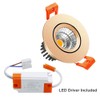 LightingWill 2inch LED Dimmable Downlight, 3W COB Recessed Ceiling Light,