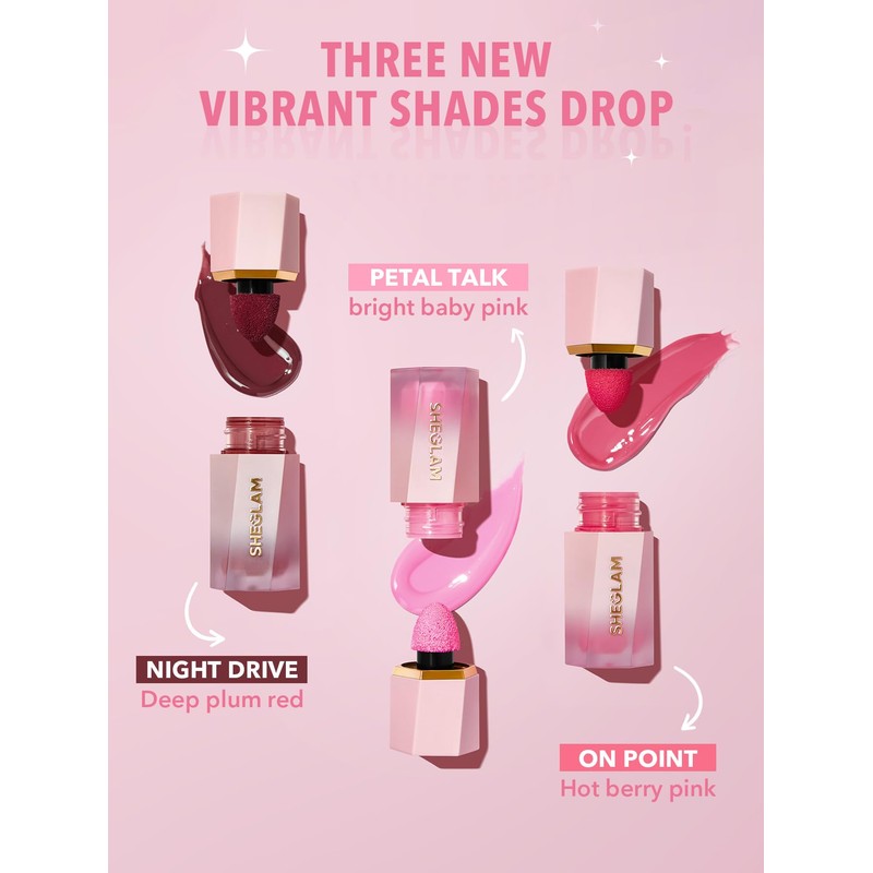 SHEGLAM Color Bloom Liquid Blush Makeup for Cheeks Matte Finish