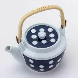 Nishiki Pottery 23186 Arita Ware Soil Bottle, Polka Dot, No. 6