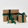 SDZMDL Forest Green Satin Ribbon for Gift Wrapping, Christmas Tree