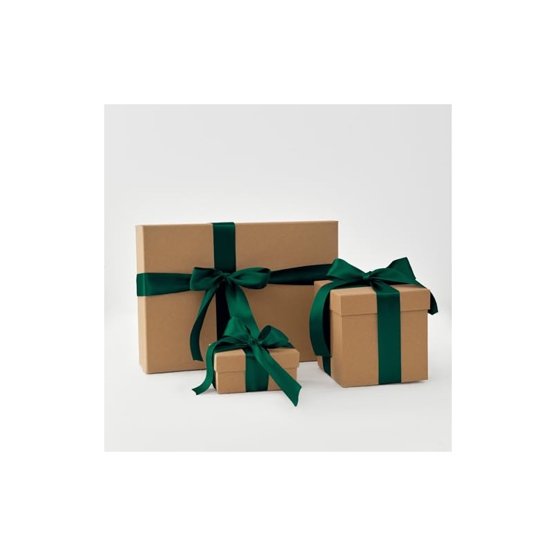 SDZMDL Forest Green Satin Ribbon for Gift Wrapping, Christmas Tree