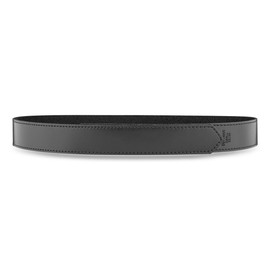 Dutyman 1-1/2" Plain Black Leather Buckleless Inner Belt - Size XL - 100% Genuine Leather w/No Fillers