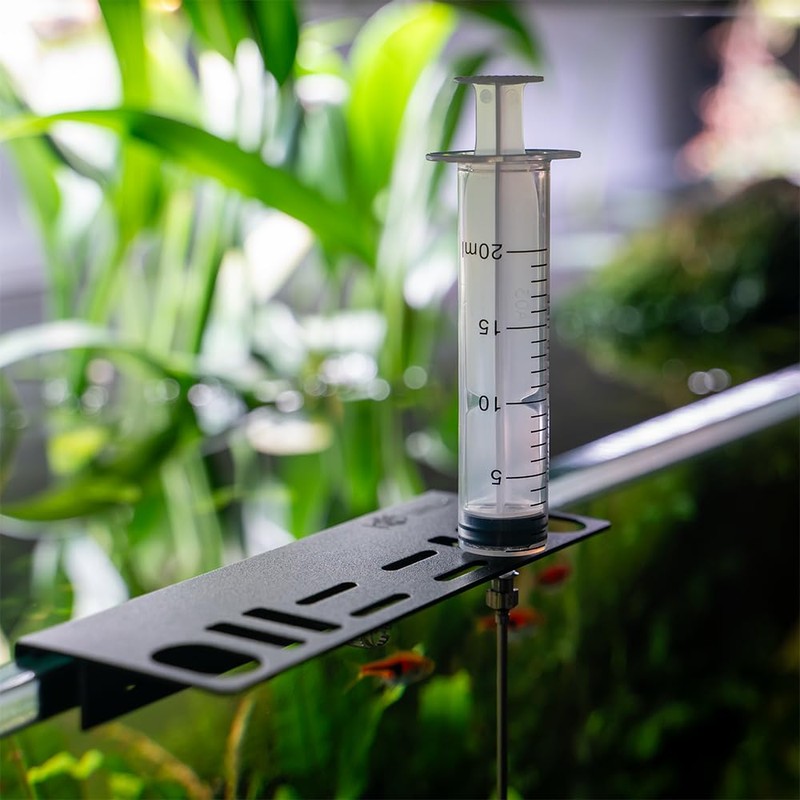 LINLAN 15.7-in Stainless Steel Aquarium Plant Fertilizer Injector Kit -