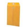BAZIC Clasp Envelope 6" x 9", Gummed Seal Eyelet Closure,