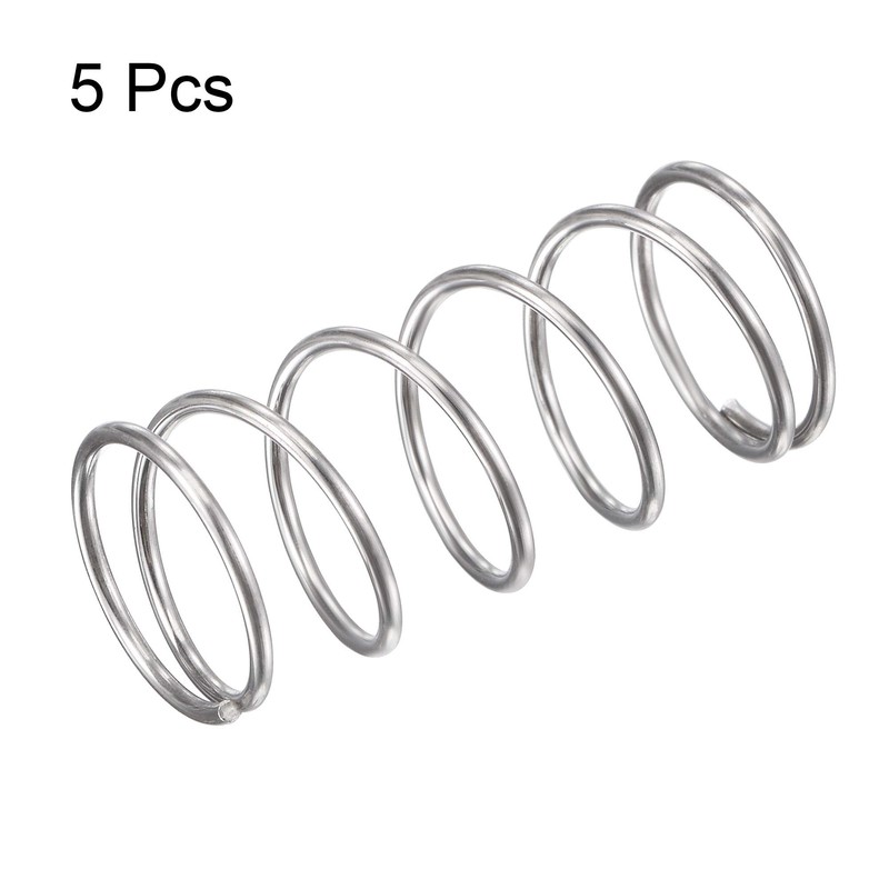 sourcing map Compression Spring, 304 Stainless Steel Compression Springs, Silver