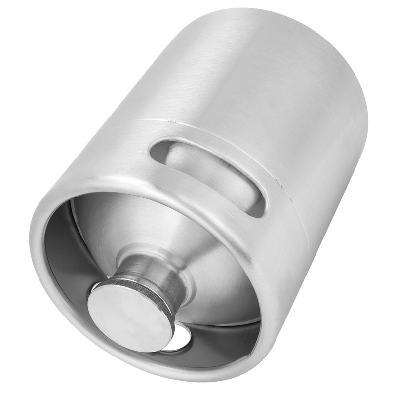 2L Beer Keg Mini Stainless Steel Beer Barrel with Spiral
