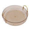 Round Storage Tray 360 Degree Rotating Waterproof Clear Desktop Organizer