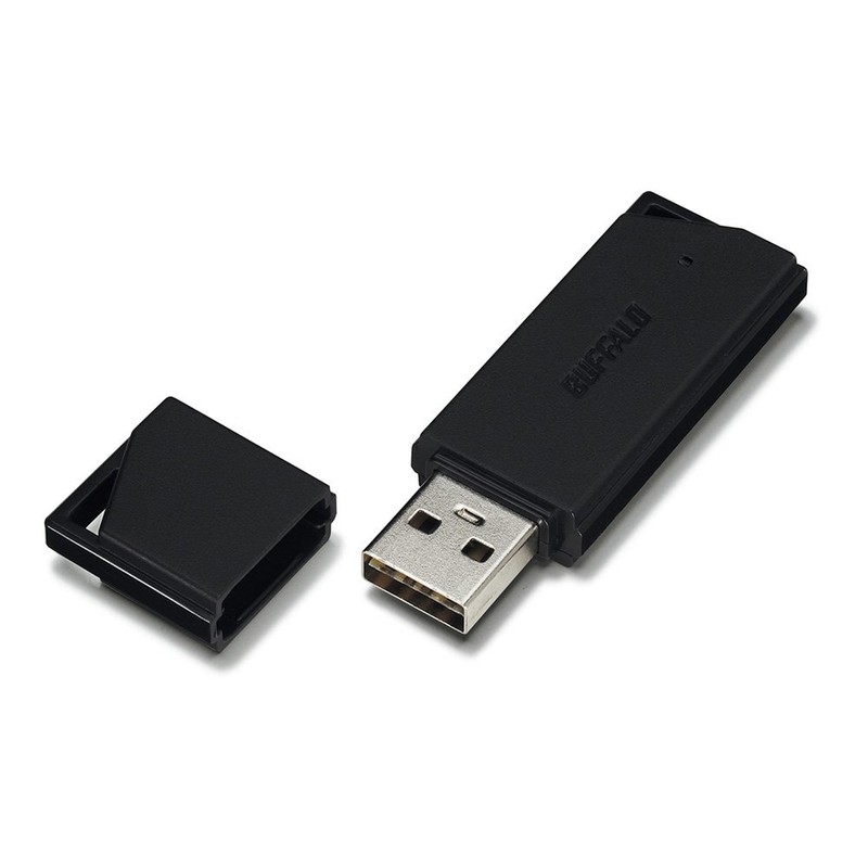 Buffalo BUFFALO USB2.0 Dual USB Flash Drive 32GB Black RUF2-KR32GA-BK