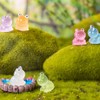 Sctmda Mini Resin Frog Figures, Pack of 56 Small Luminous