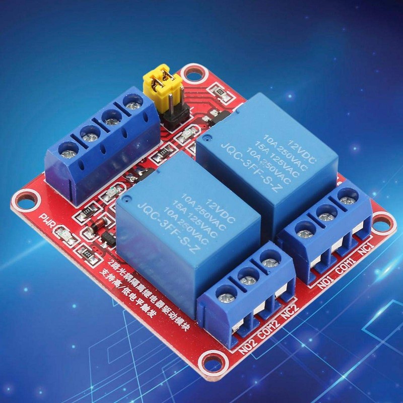 2 Channel Relay Module Red Board Relay Module with Optocoupler