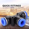 Plastic Quick Fitting, 40 Pcs Air Push Quick Fittings 1/4