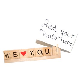 Hiding Place Boutique, Handmade We Love you Frame, Photo Anniversary Holder, Family Anniversary Wife Husband Girlfriend Boyfriend Daughter Grandma Grandpa Dad Mom Grammy Nonna Papa Pop Pop Nana Gigi