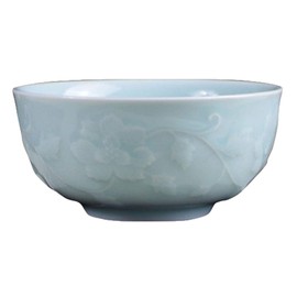 Seres Celadon Bowl,Jade Green Porcelain Bowl,Diameter 5.1in,2 Color Options,龙泉青瓷碗(弟窑) (Light Green)