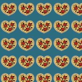 GRAPHICS & MORE Heart Pizza Pie Love Gift Wrap Wrapping Paper Rolls