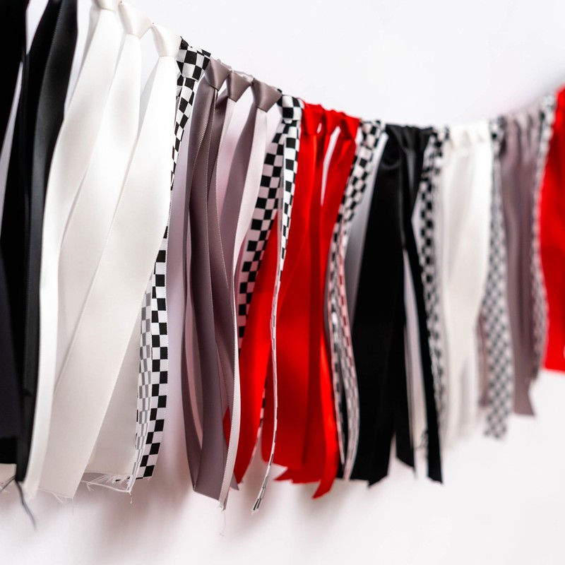 Gostman Racing Theme Ribbon Tassel Garland Banner