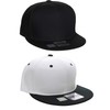 D&I Plain Flat Bill Visor Blank Snapback Hat Cap with