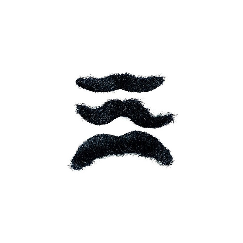 Fat-catz-copy-catz Pack of 12 novelty moustaches, suitable for all ages