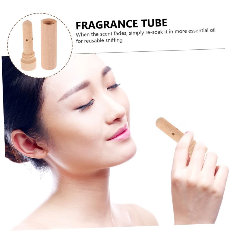 KOMBIUDA 1set Aromatherapy Nasal Stick for Essential Oils Impact-resistant Tube