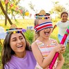 Party hats, straw woven headbands for children, pets and adults,