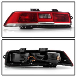 KEEKPO - For 2014-2015 Chevy Camaro Incandescent Type Red Clear Tail Light Brake Lamp Replacement Left Driver Side