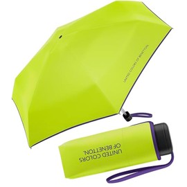 Benetton Pocket Umbrella Ultra Mini Flat Solid, Kiwi Colada