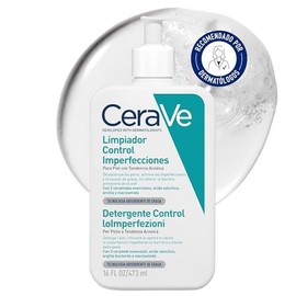 CeraVe Limpiador Control Imperfecciones 16oz para piel con tendencia al acné,con Ácido Salicílico, Niacinamida y Arcilla Purificante.                 