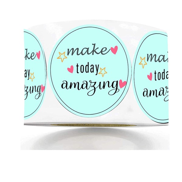 youok 500 Pcs Inspirational Themed Make Today Amazing Stickers,1.5 Inch