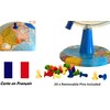 Topglobe TOPGLOBE Illuminated Globe 20cm - French Map - Modern