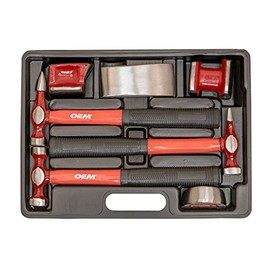 OEMTOOLS 25924 Body Tool Set, Hammer and Dolly Kit, Car Dent Repair Tools, 7PC Auto Body Repair Kit, Body Fender Tool Set